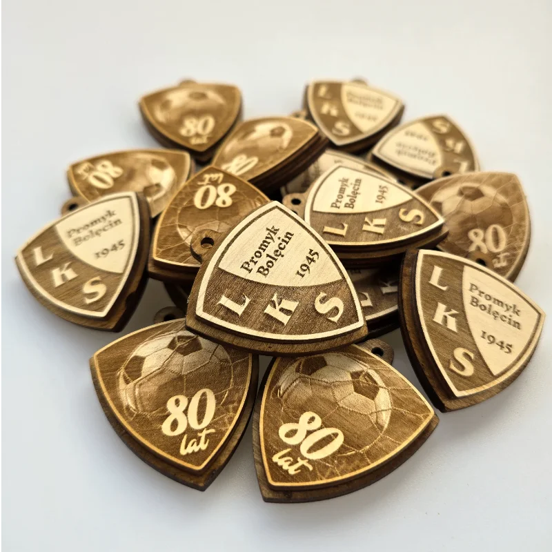 Brelok grawerowany laserowo sklejka