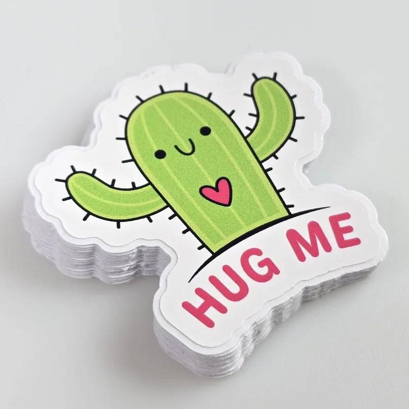 naklejka cięta po obrysie kaktus